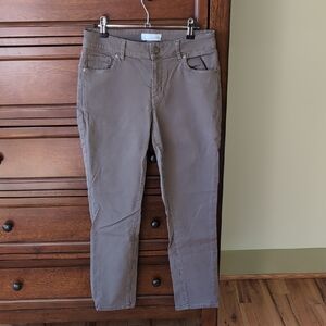 LOFT Women's Ankle & Cropped Jeans in Taupe